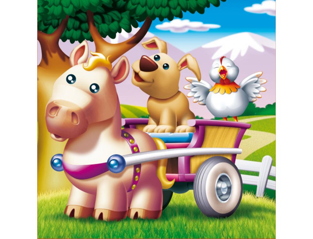 PUZZLES PROGRESSIFS EDUCA LES ANIMAUX DE LA FERME EN CARTON EPAIS 4 PUZZLES 6 9 12 ET 16 PIECES