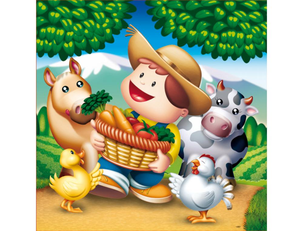 PUZZLES PROGRESSIFS EDUCA LES ANIMAUX DE LA FERME EN CARTON EPAIS 4 PUZZLES 6 9 12 ET 16 PIECES