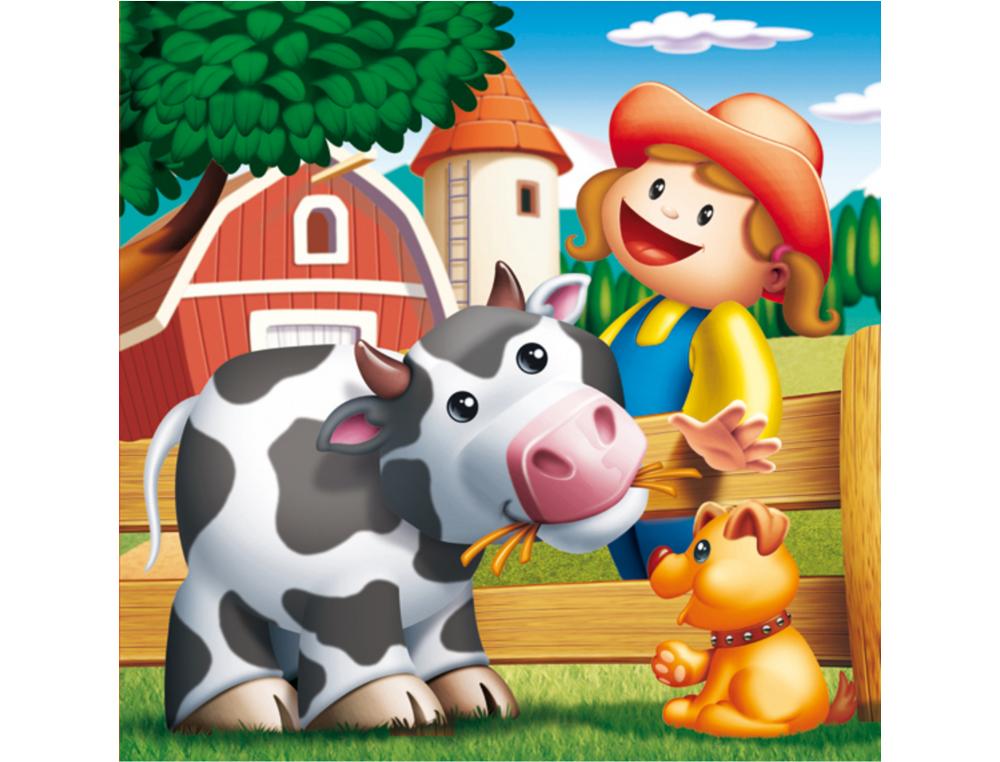 PUZZLES PROGRESSIFS EDUCA LES ANIMAUX DE LA FERME EN CARTON EPAIS 4 PUZZLES 6 9 12 ET 16 PIECES