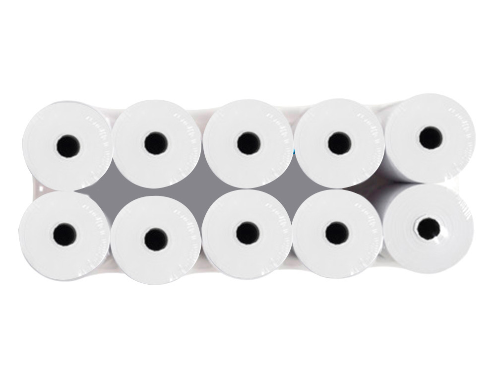 BOBINE THERMIQUE Q-CONNECT 57MM LARGEUR X 60MM DIAMETRE 55GR SANS BISPHENOL A