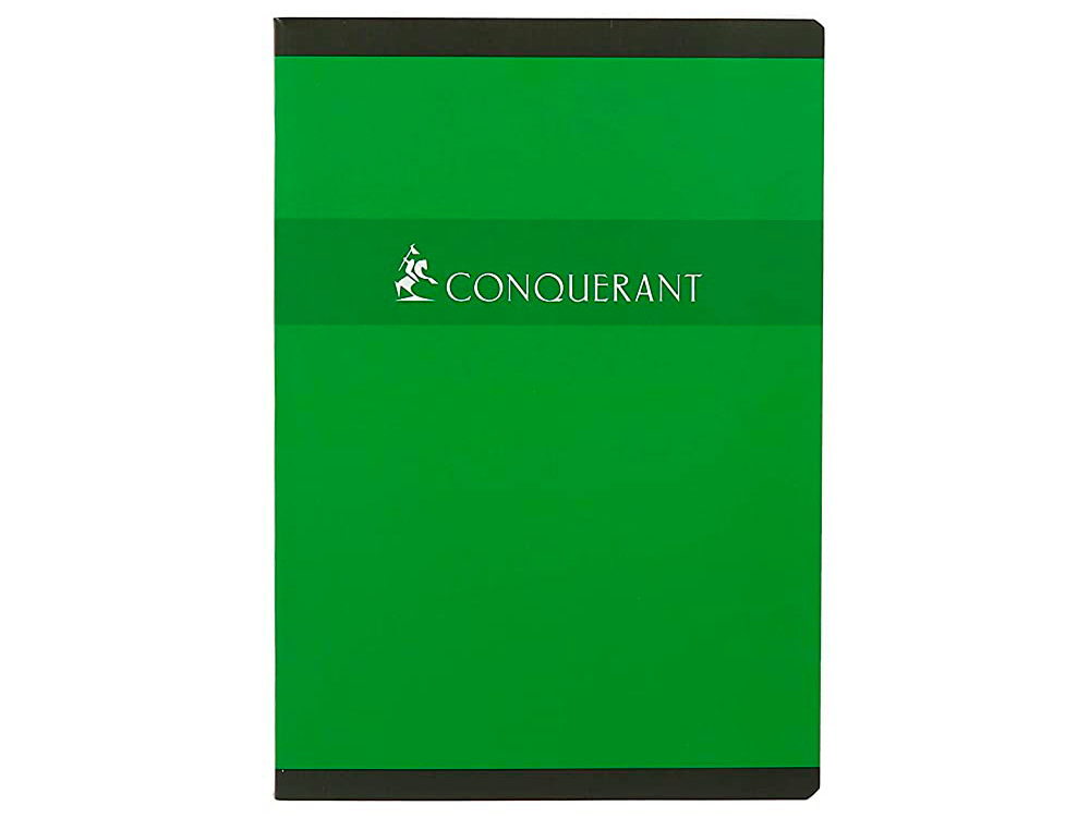 CAHIER PIQUÉ CONQUÉRANT SEPT COUVERTURE OFFSET A5+ 17X22CM 96 PAGES 70G 5X5MM