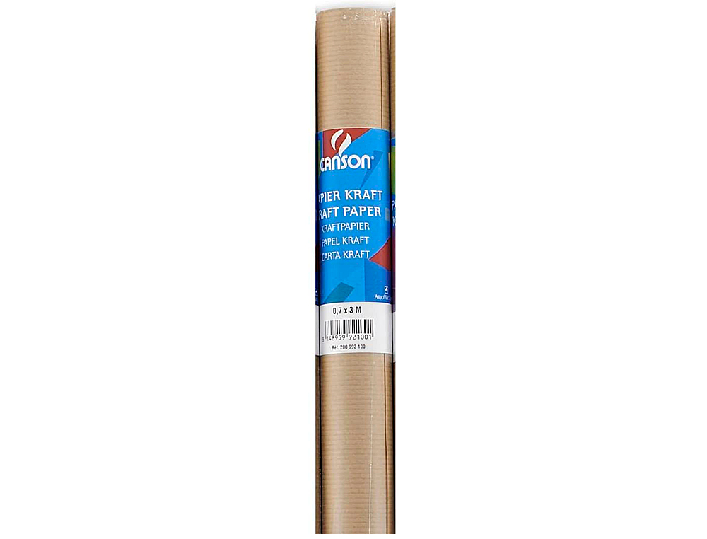 PAPIER KRAFT CANSON 60G/M2 COLORIS BRUN ROULEAU 0.7X3M