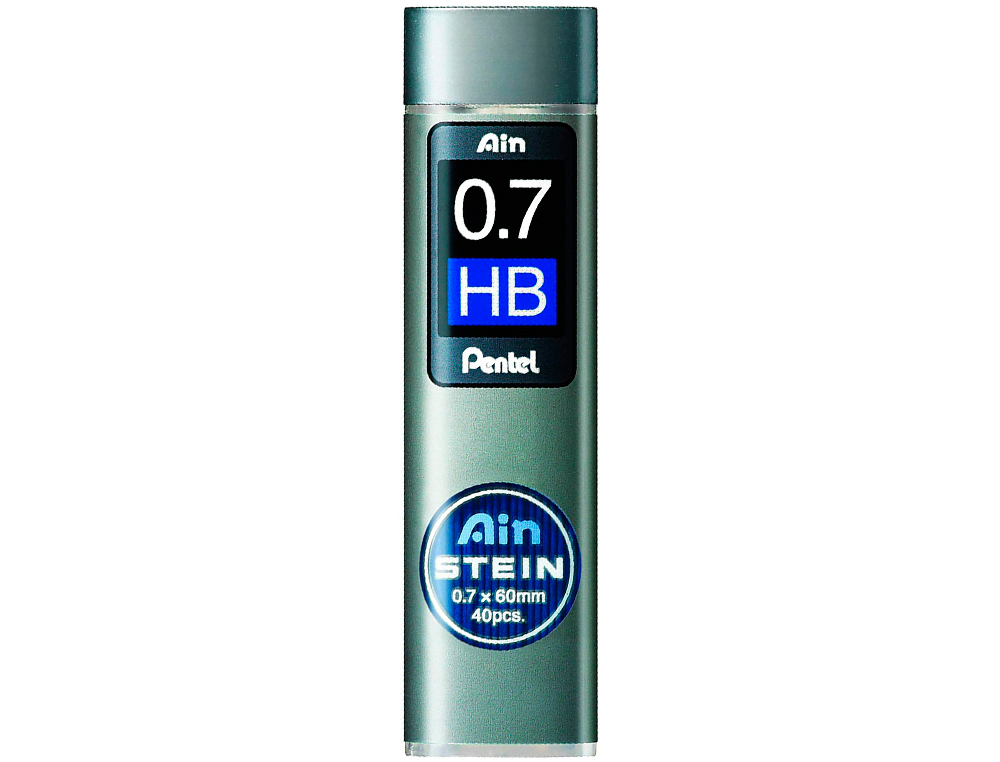MINE PENTEL 0.7MM HB HAUTE DENSITÉ RÉSISTANTE ÉTUI AVEC BEC VERSEUR 40 UNITÉS