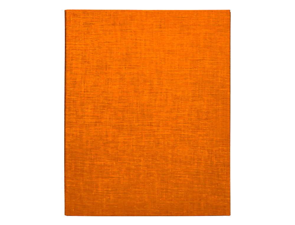 CLASSEUR LIDERPAPEL 4 ANNEAUX RONDS 25MM A4+ CARTON REMBORDÉ PAPER COAT COLORIS ORANGE