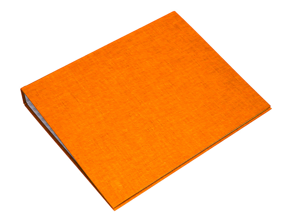 CLASSEUR LIDERPAPEL 4 ANNEAUX RONDS 25MM A4+ CARTON REMBORDÉ PAPER COAT COLORIS ORANGE