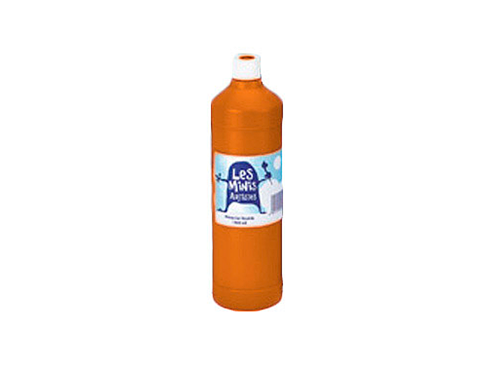 GOUACHE MINI ARTISTES ÉCONOMIQUE ULTRA-LAVABLE PRÊTE À L'EMPLOI ÉPAISSE ONCTUEUSE COLORIS TERRE SIENNE FLACON 1000ML