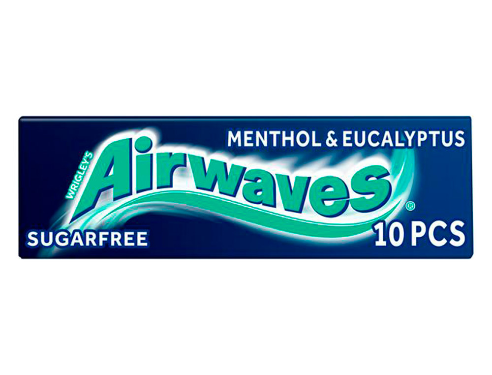 CHEWING-GUM AIRWAVES MENTHE/EUCALYPTUS 10 DRAGÉES