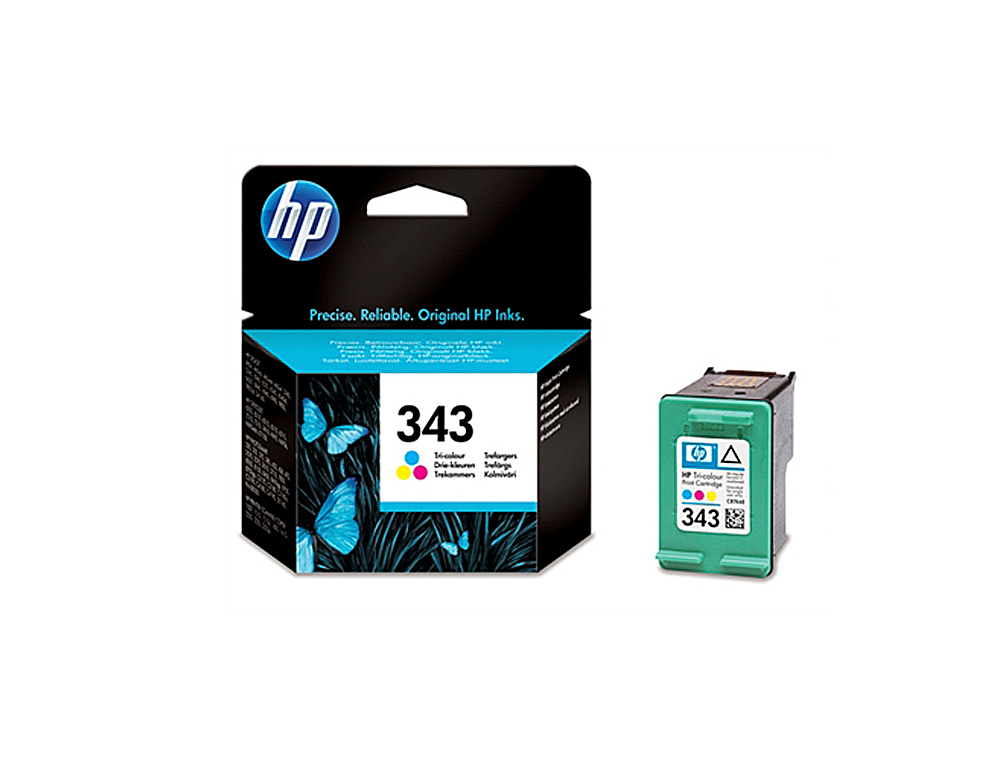 CARTOUCHE HP 343 JET D'ENCRE C8766EE 3 COULEURS CYAN/MAGENTA/JAUNE 260P