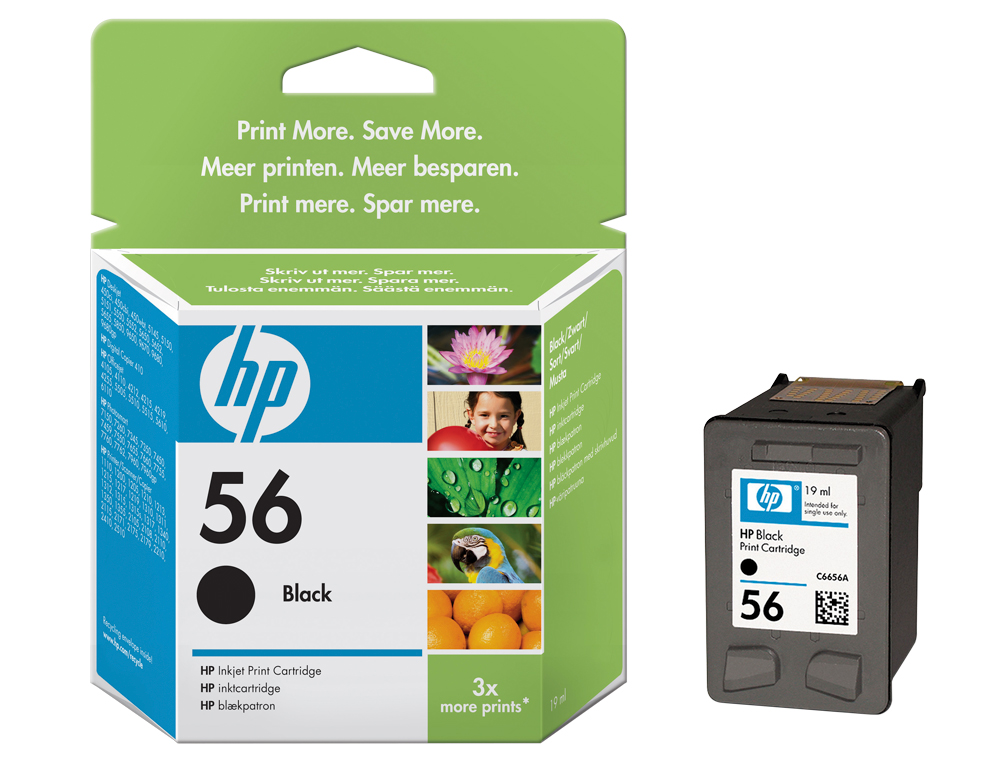 CARTOUCHE HP 56 JET D'ENCRE C6656AE COULEUR NOIR HAUTE CAPACITÉ 450P