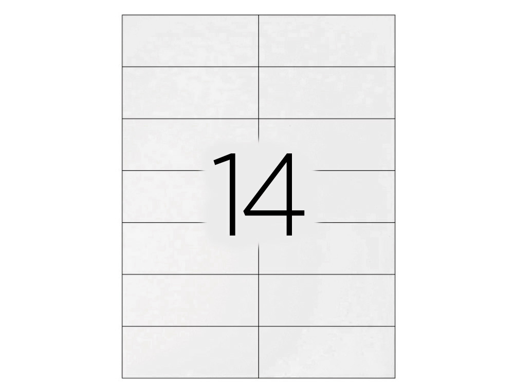 ÉTIQUETTE ADHÉSIVE Q-CONNECT 105X42MM COINS DROITS IMPRIMANTE JET D'ENCRE LASER COPIEUR BOÎTE 100 FEUILLES 1400 UNITÉS