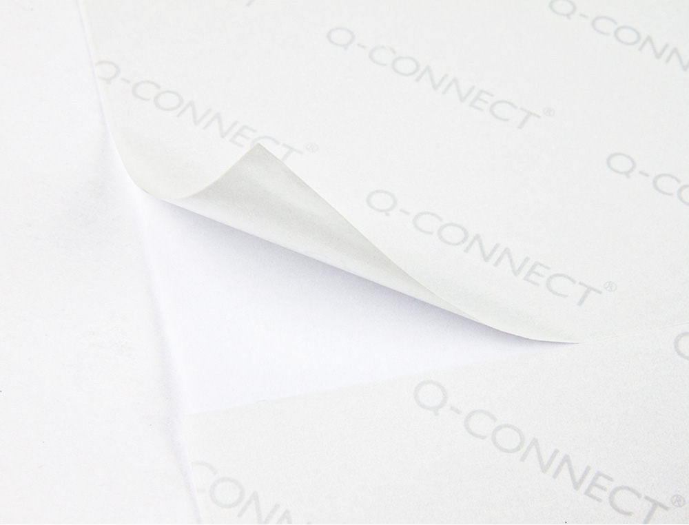 ÉTIQUETTE ADHÉSIVE Q-CONNECT 105X42MM COINS DROITS IMPRIMANTE JET D'ENCRE LASER COPIEUR BOÎTE 100 FEUILLES 1400 UNITÉS