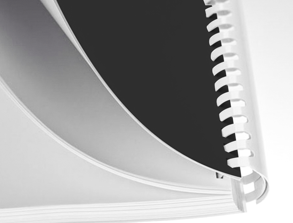 ANNEAU PLASTIQUE À RELIER Q-CONNECT CAPACITÉ 120F 16MM DIAMÈTRE COLORIS BLANC BOÎTE 50 UNITÉS