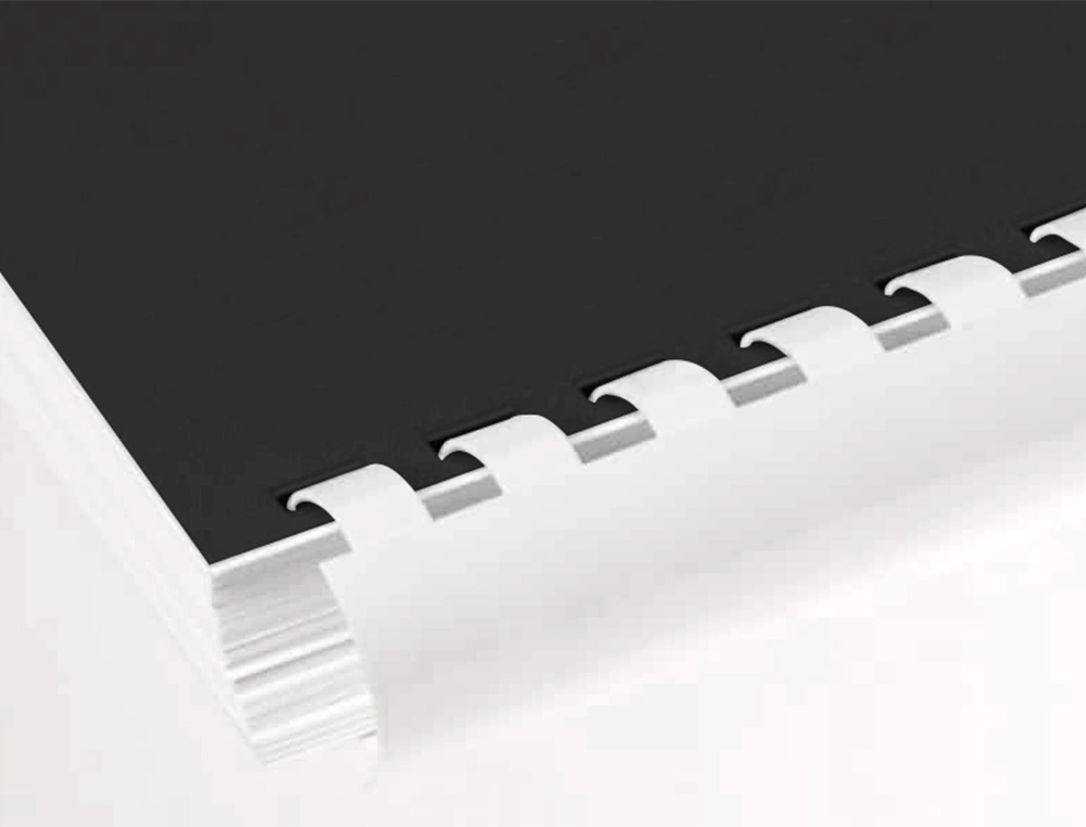 ANNEAU PLASTIQUE À RELIER Q-CONNECT CAPACITÉ 120F 16MM DIAMÈTRE COLORIS BLANC BOÎTE 50 UNITÉS