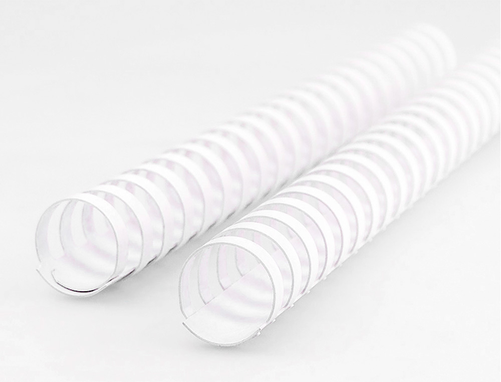 ANNEAU PLASTIQUE À RELIER Q-CONNECT CAPACITÉ 120F 16MM DIAMÈTRE COLORIS BLANC BOÎTE 50 UNITÉS