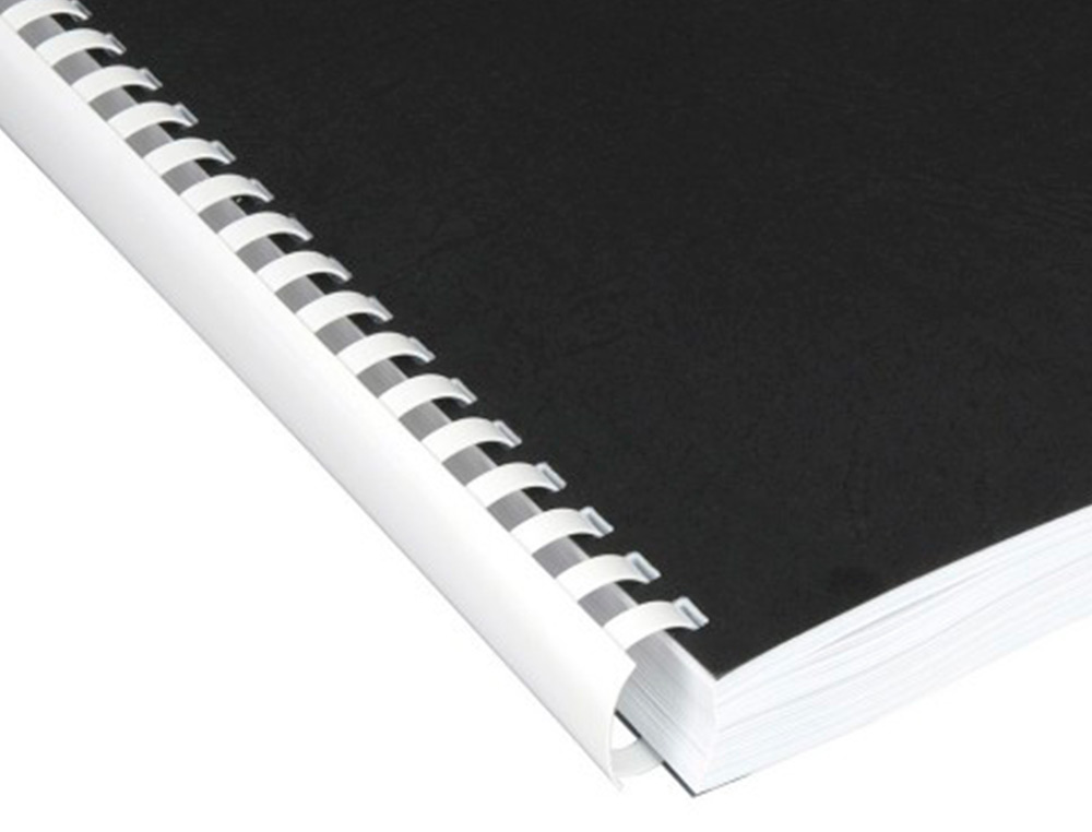 ANNEAU PLASTIQUE À RELIER Q-CONNECT CAPACITÉ 120F 16MM DIAMÈTRE COLORIS BLANC BOÎTE 50 UNITÉS