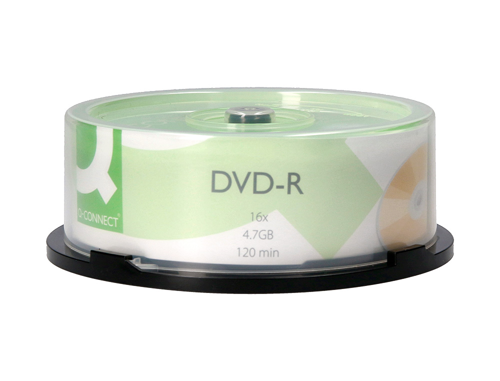 DVD-R Q-CONNECT VITESSE 16X TOUR 25 UNITÉS