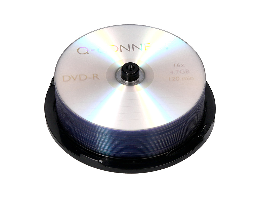DVD-R Q-CONNECT VITESSE 16X TOUR 25 UNITÉS