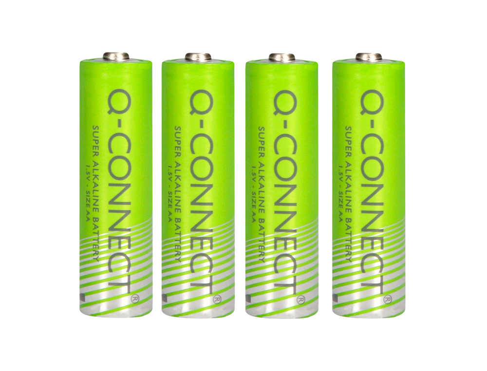 PILE Q-CONNECT ÉCONOMIQUE CAPACITÉ 1.5V I.C.E. LR06 TAILLE AA BLISTER 4 UNITÉS