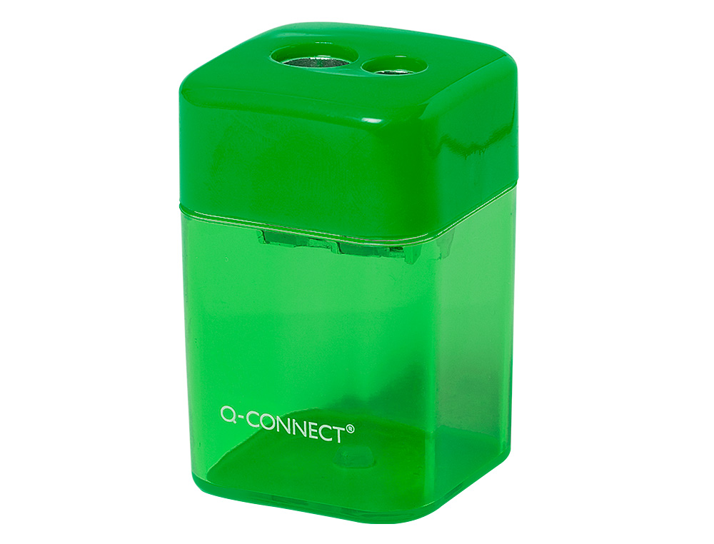 TAILLE-CRAYON Q-CONNECT CONOMIQUE RSERVOIR PLASTIQUE TRANSPARENT 2 USAGES