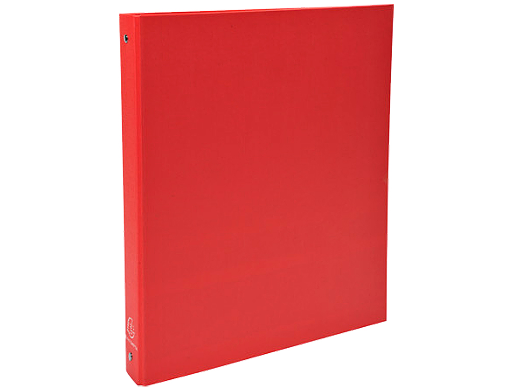 CLASSEUR EXACOMPTA 4 ANNEAUX 30MM A4 CARTE REMBORDÉE PVC DOS 40MM COLORIS ROUGE