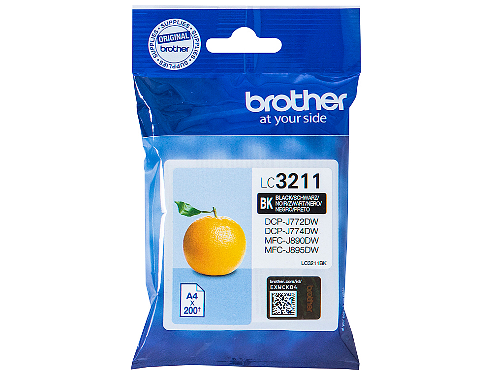 CARTOUCHE BROTHER JET D'ENCRE LC3211BK COULEUR NOIR 200P