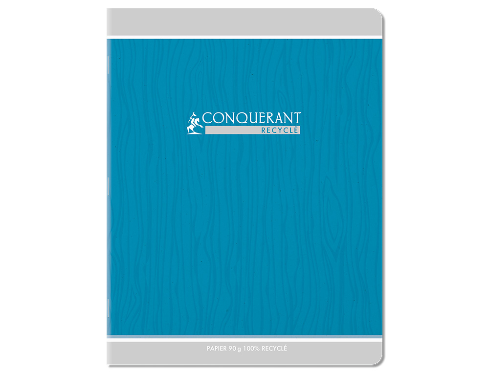 CAHIER CONQUERANT CLASSIQUE AGRAFE 170X220 48 PAGES 90G SEYES RECYCLE