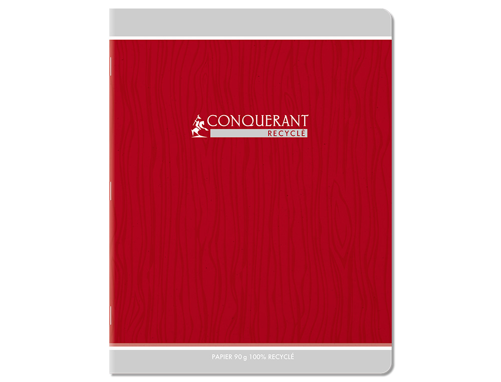CAHIER CONQUERANT CLASSIQUE AGRAFE 170X220 48 PAGES 90G SEYES RECYCLE