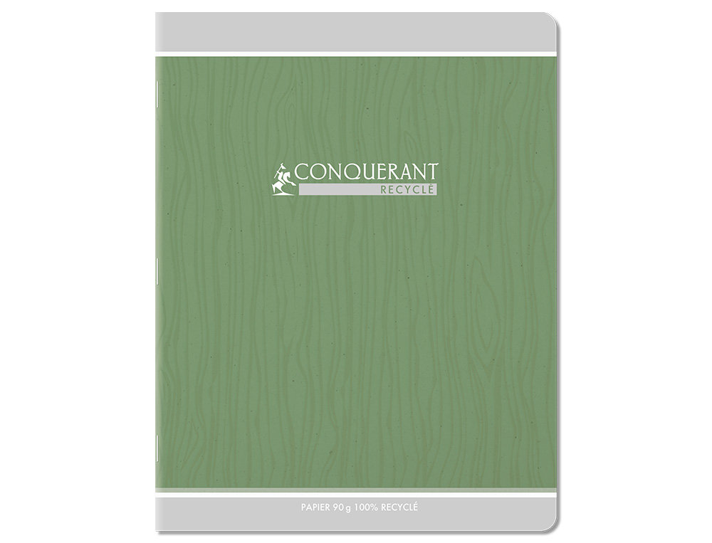 CAHIER CONQUERANT CLASSIQUE AGRAFE 170X220 48 PAGES 90G SEYES RECYCLE