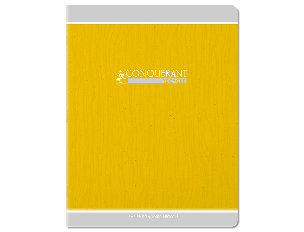 CAHIER CONQUERANT CLASSIQUE AGRAFE 170X220 48 PAGES 90G SEYES RECYCLE