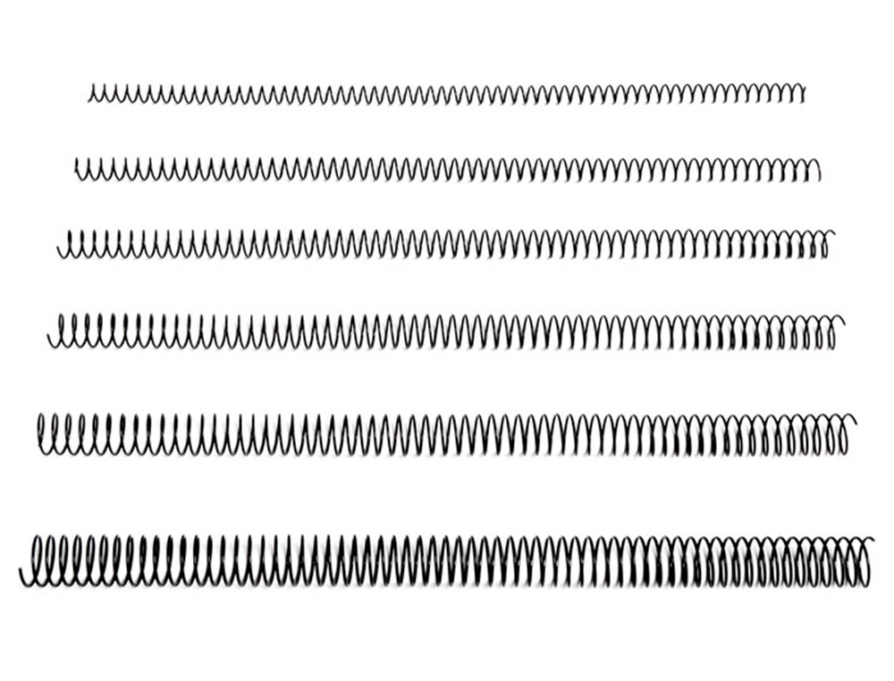 SPIRALE Q-CONNECT MTALLIQUE RELIEUR PAS 5:1 220F CALIBRE 1.2MM DIAMTRE 26MM COLORIS NOIR BOTE 50 UNITS
