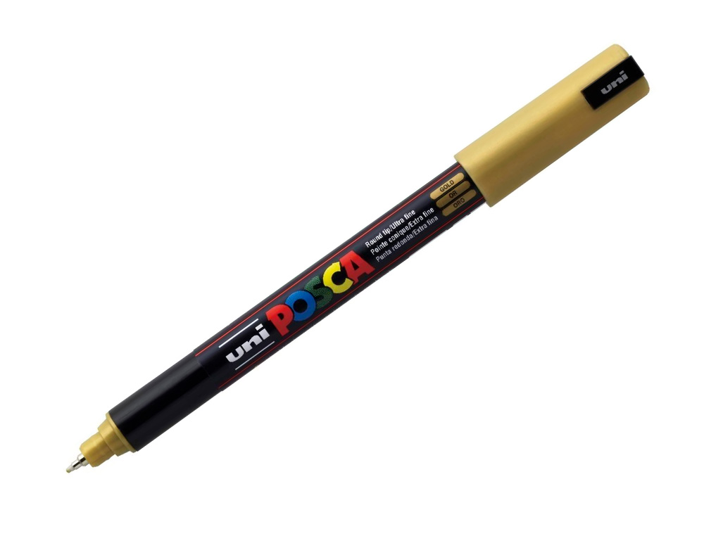 MARQUEUR POSCA PC1MR OR BASE EAU POINTE CALIBRÉE EXTRA FINE 0,7MM SANS ODEURS/ALCOOL/SOLVANT TOUS
