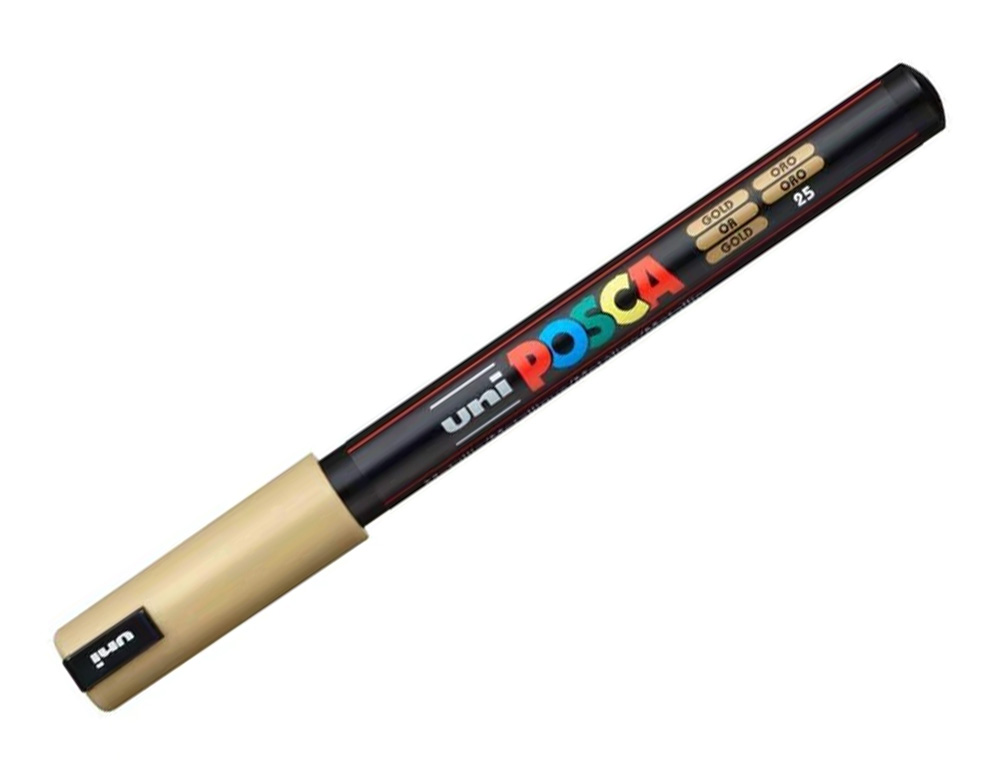 MARQUEUR POSCA PC1MR OR BASE EAU POINTE CALIBRÉE EXTRA FINE 0,7MM SANS ODEURS/ALCOOL/SOLVANT TOUS