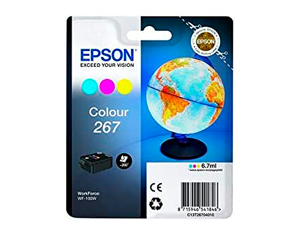 CARTOUCHE EPSON 267 GLOBE TRICOULEUR