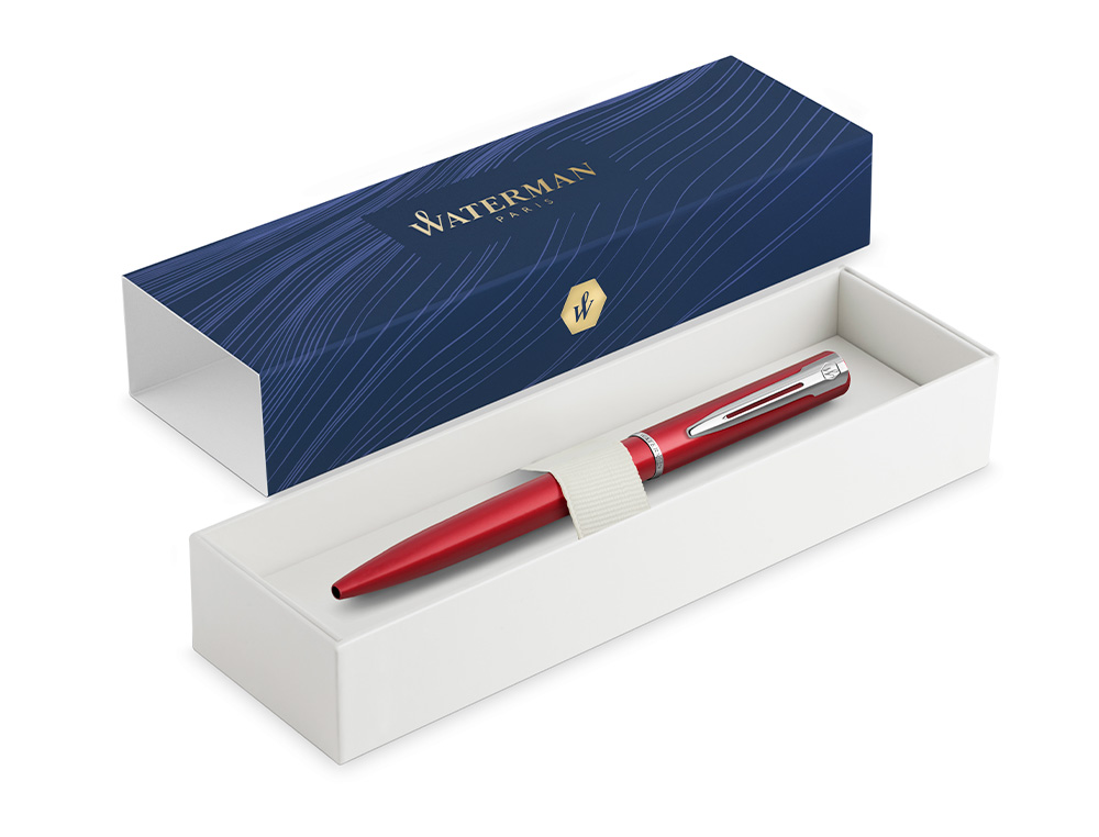 STYLO-BILLE WATERMAN ALLURE COLORIS ROUGE AVEC ÉCRIN