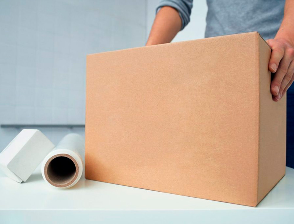 CAISSE AMERICAINE Q-CONNECT CARTON RECYCLE CANNELURE 5MM  600X400X290MM