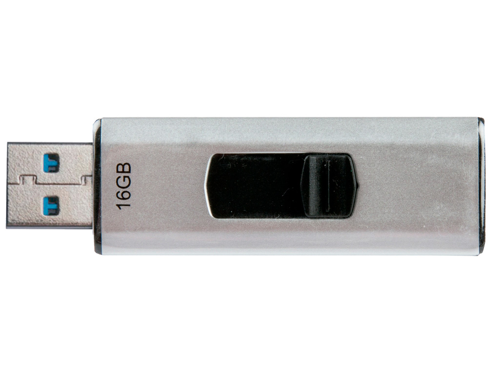 CLÉ USB Q-CONNECT 3.0 16GB LECTURE175MB/S ÉCRITURE 60MB/S    RÉTRACTABLE INTERFACE SUPERSPEED 3.0 COMPATIBLE USB 2.0