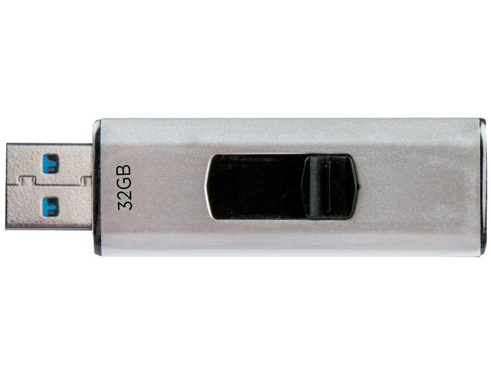 CLÉ USB Q-CONNECT 3.0 32GB LECTURE175MB/S ÉCRITURE 60MB/S    RÉTRACTABLE INTERFACE SUPERSPEED 3.0 COMPATIBLE USB 2.0