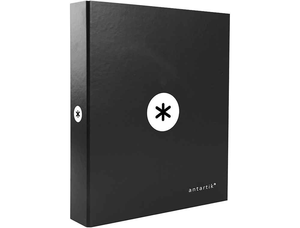 CLASSEUR ANTARTIK 4 ANNEAUX END 40MM A4+ CARTON REMBORDÉ COLORIS NOIR