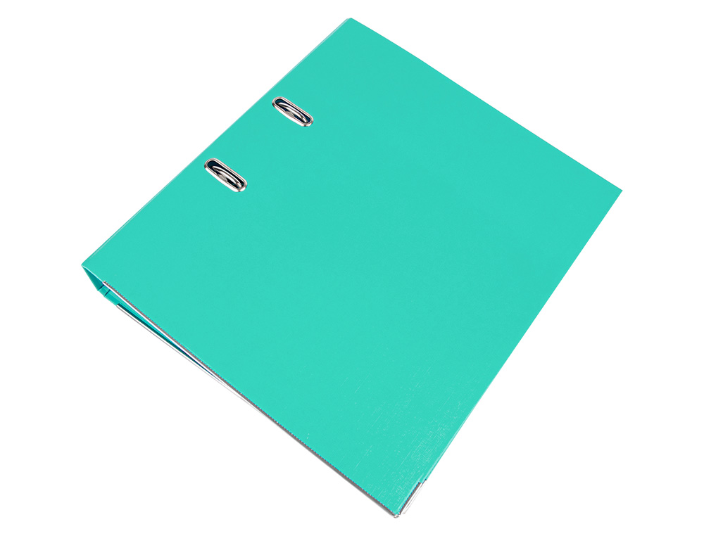 CLASSEUR LEVIER LIDERPAPEL A4 DOCUMENTA CARTON REMBORDÉ 1,9MM DOS 52MM RADO MÉTALLIQUE COLORIS VERT CLAIR