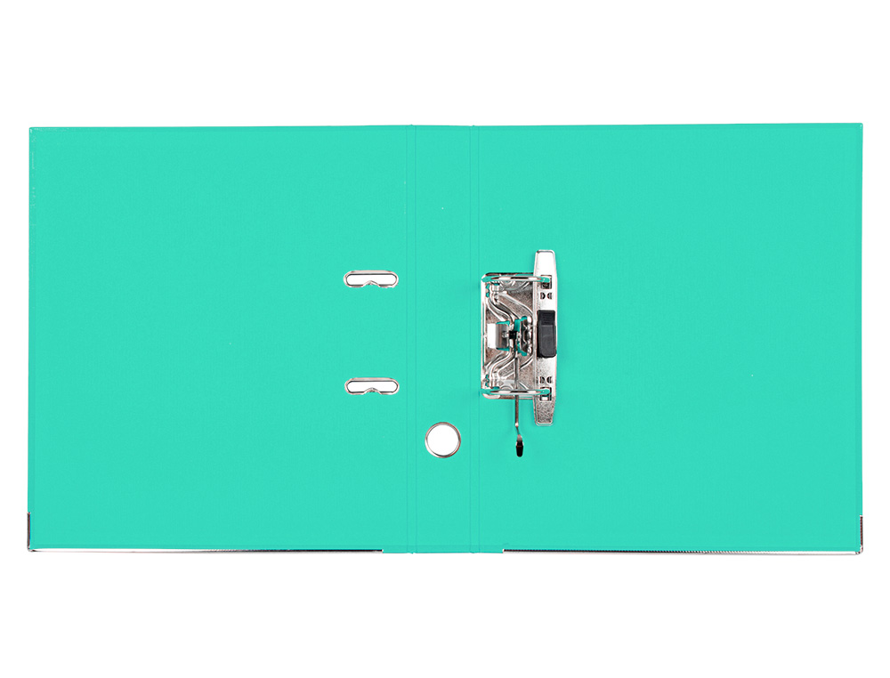 CLASSEUR LEVIER LIDERPAPEL A4 DOCUMENTA CARTON REMBORDÉ 1,9MM DOS 52MM RADO MÉTALLIQUE COLORIS VERT CLAIR