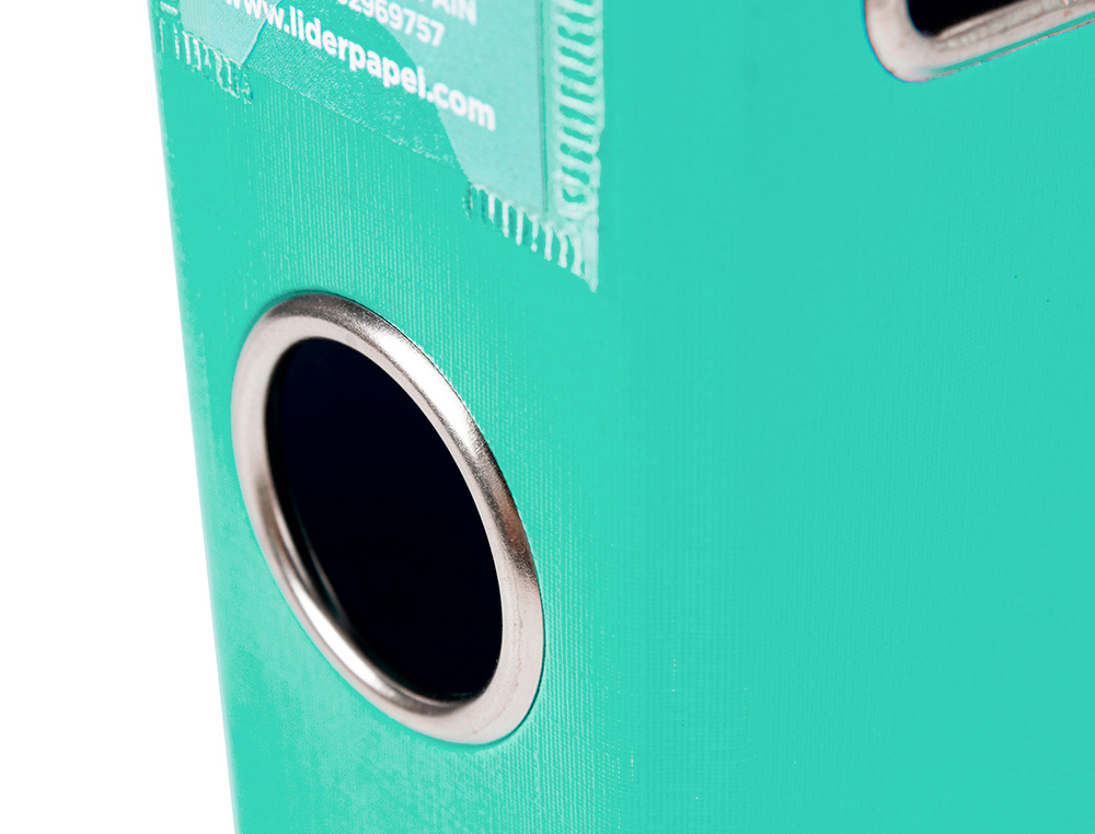 CLASSEUR LEVIER LIDERPAPEL A4 DOCUMENTA CARTON REMBORDÉ 1,9MM DOS 52MM RADO MÉTALLIQUE COLORIS VERT CLAIR