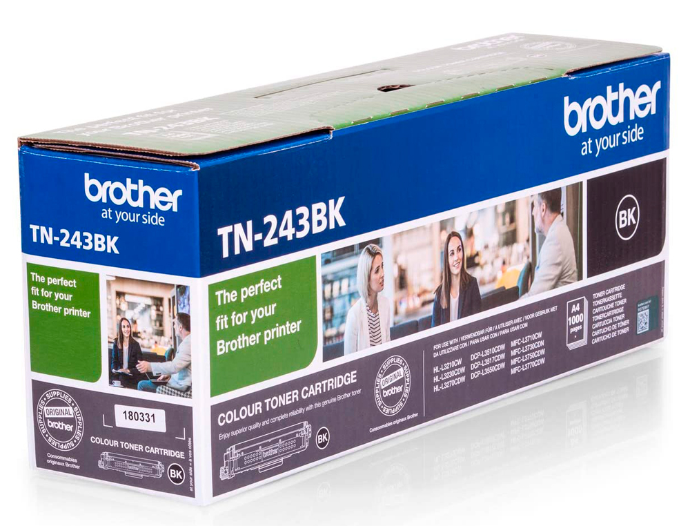 TONER BROTHER TN243BK DCP-L3510CDW / HL-L3270CDW /  MFC-L3710CW 1000 PAGES NOIR
