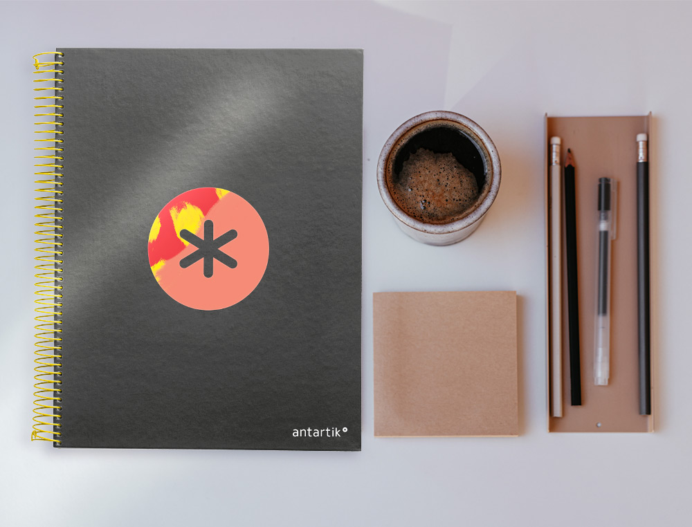CAHIER SPIRALE ANTARTIK A4 120F 100G REMBORDE 5X5MM MICRO-PERF 5 BANDES 4 TROUS TRENDING 2020 NOIR
