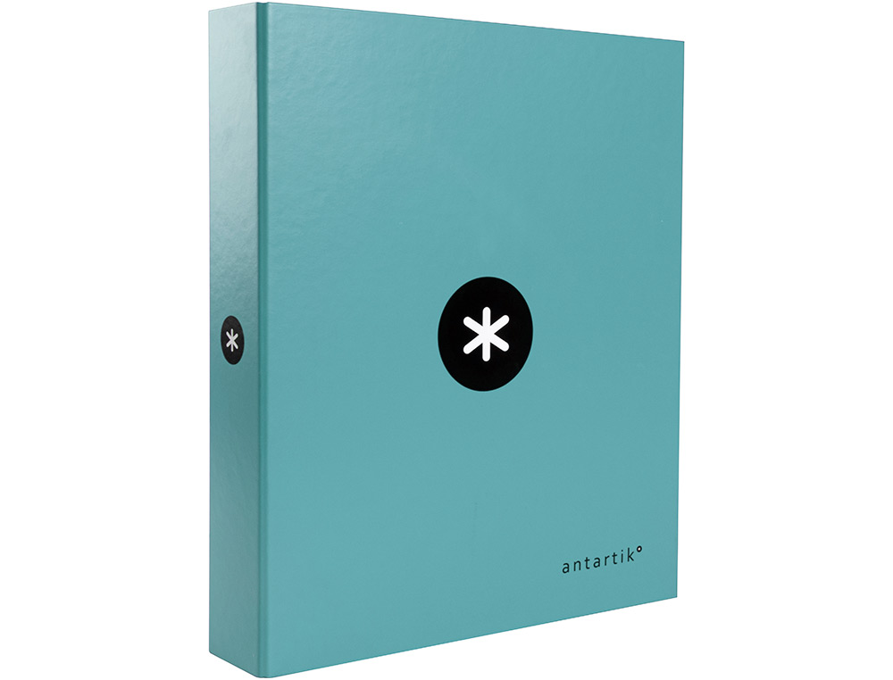 CLASSEUR ANTARTIK 4 ANNEAUX END 40MM A4+ CARTON REMBORDE COLORIS MENTHE