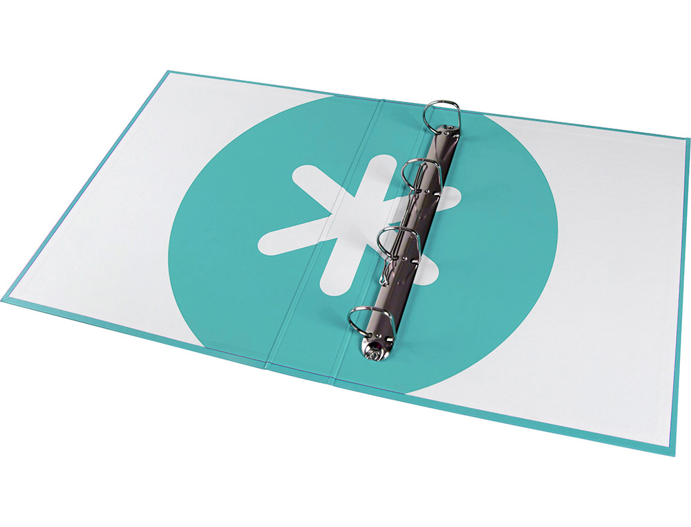 CLASSEUR ANTARTIK 4 ANNEAUX END 40MM A4+ CARTON REMBORDE COLORIS MENTHE
