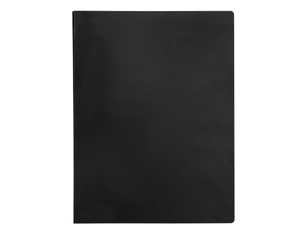 PROTÈGE-DOCUMENTS LIDERPAPEL POLYPROPYLÈNE COUVERTURE FLEXIBLE 10 POCHETTES FIXES A4 210X297MM NOIR OPAQUE