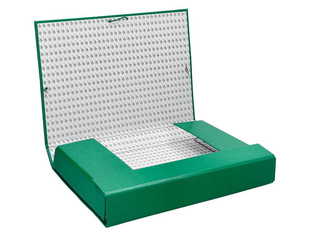 BOTE CLASSEMENT CARTON LIDERPAPEL 1,9MM PROJETS PAPER COAT 250X350MM DOCUMENTS A4+ DOS 70MM COLORIS VERT