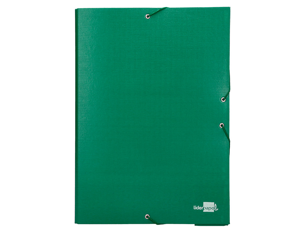 BOTE CLASSEMENT CARTON LIDERPAPEL 1,9MM PROJETS PAPER COAT 250X350MM DOCUMENTS A4+ DOS 70MM COLORIS VERT