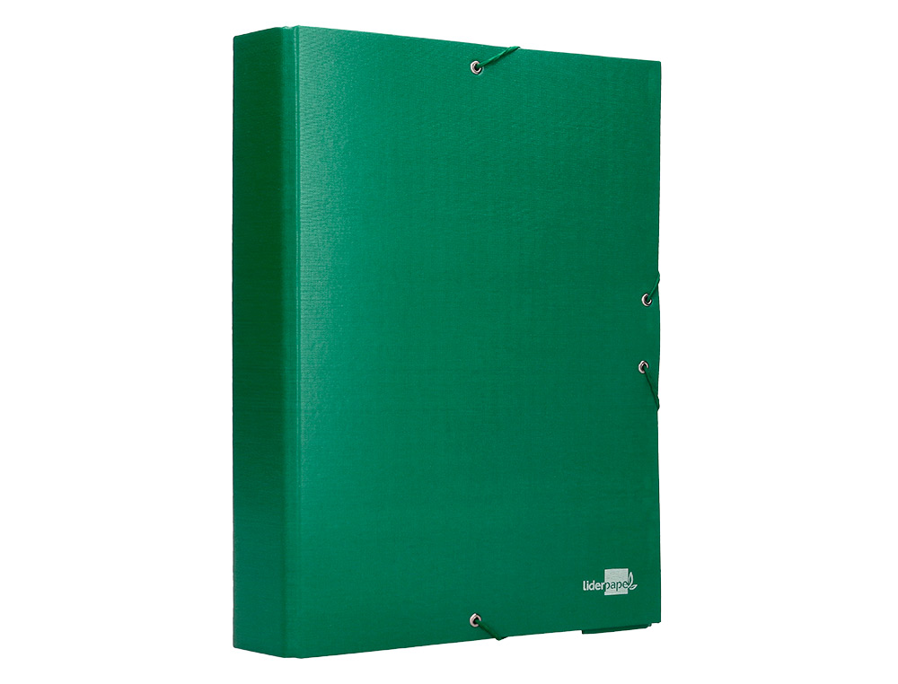 BOTE CLASSEMENT CARTON LIDERPAPEL 1,9MM PROJETS PAPER COAT 250X350MM DOCUMENTS A4+ DOS 70MM COLORIS VERT