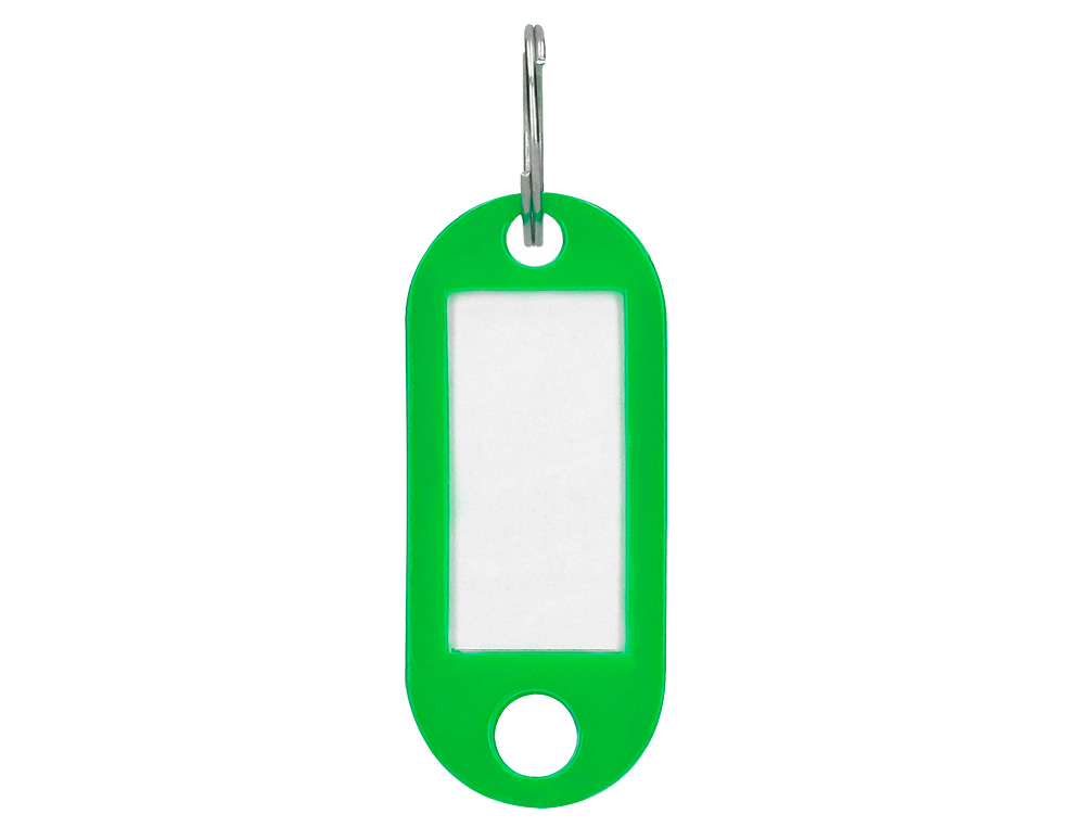 PORTE-CLS Q-CONNECT PORTE-TIQUETTE PLASTIQUE 50X22MM COLORIS VERT PRSENTOIR 100 UNITS